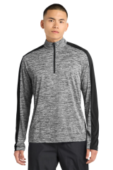 Sport-Tek® PosiCharge® Electric Heather Colorblock 1/4-Zip Pullover