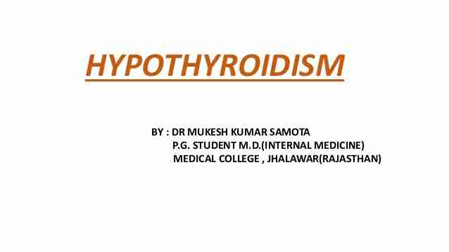 Hypothyroidism And High Fsh Levels