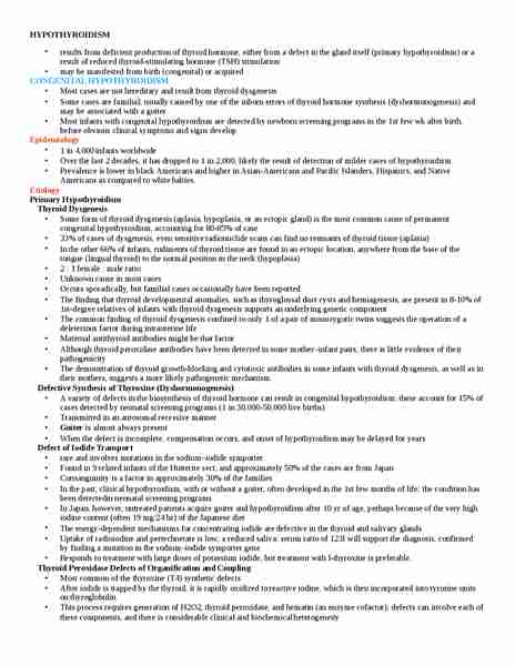 Hypothyroidism Ppt Download