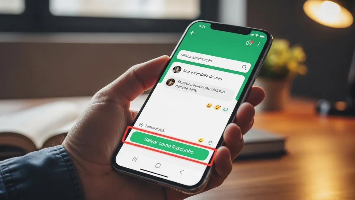 Rascunho de status do whatsapp: a nova função para salvar e editar depois