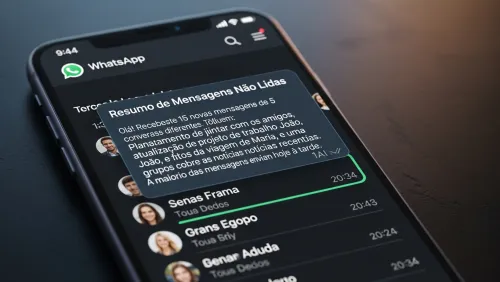 WhatsApp testa resumo de conversas não lidas com IA: veja como vai funcionar