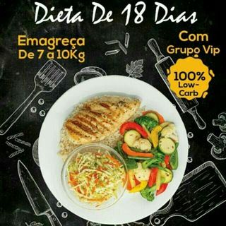 Imagem do grupo de telegram Dieta de 18 dias