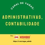 Imagem do canal de telegram Vagas Administrativas e Contabilidade | Kombo
