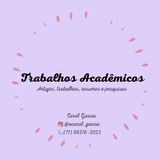 Imagem do canal de telegram Trabalhos acadêmicos 📝