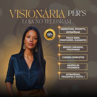 Imagem do grupo de telegram Visionária PLR's - LOJA