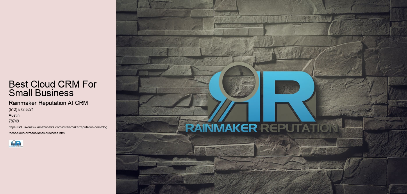 Best Cloud CRM For Small Business