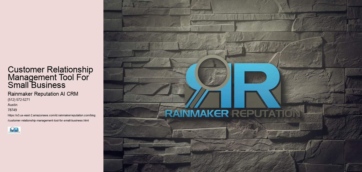 Customer Relationship Management Tool For Small Business