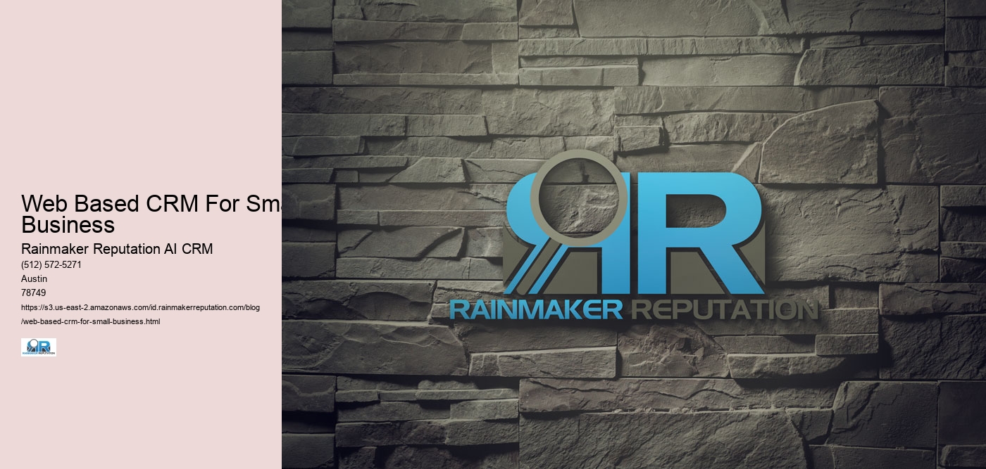 Web Based CRM For Small Business