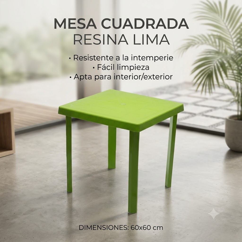 Mesa verde limón
