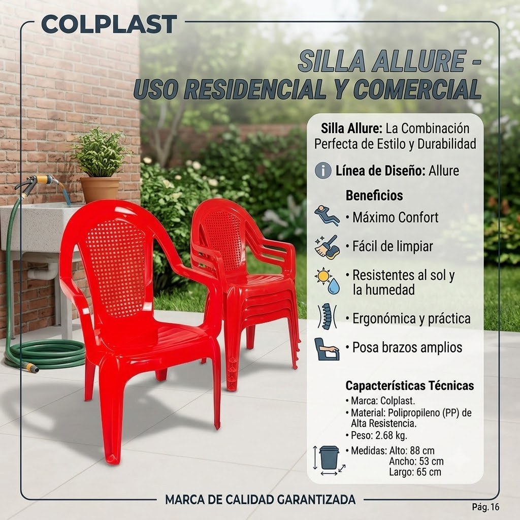 Silla Allure roja