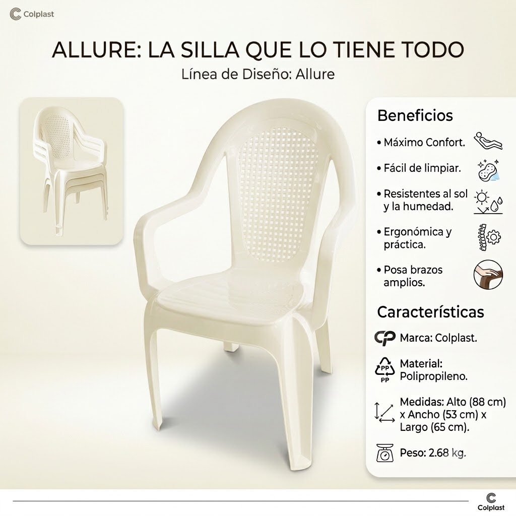Silla Allure beige