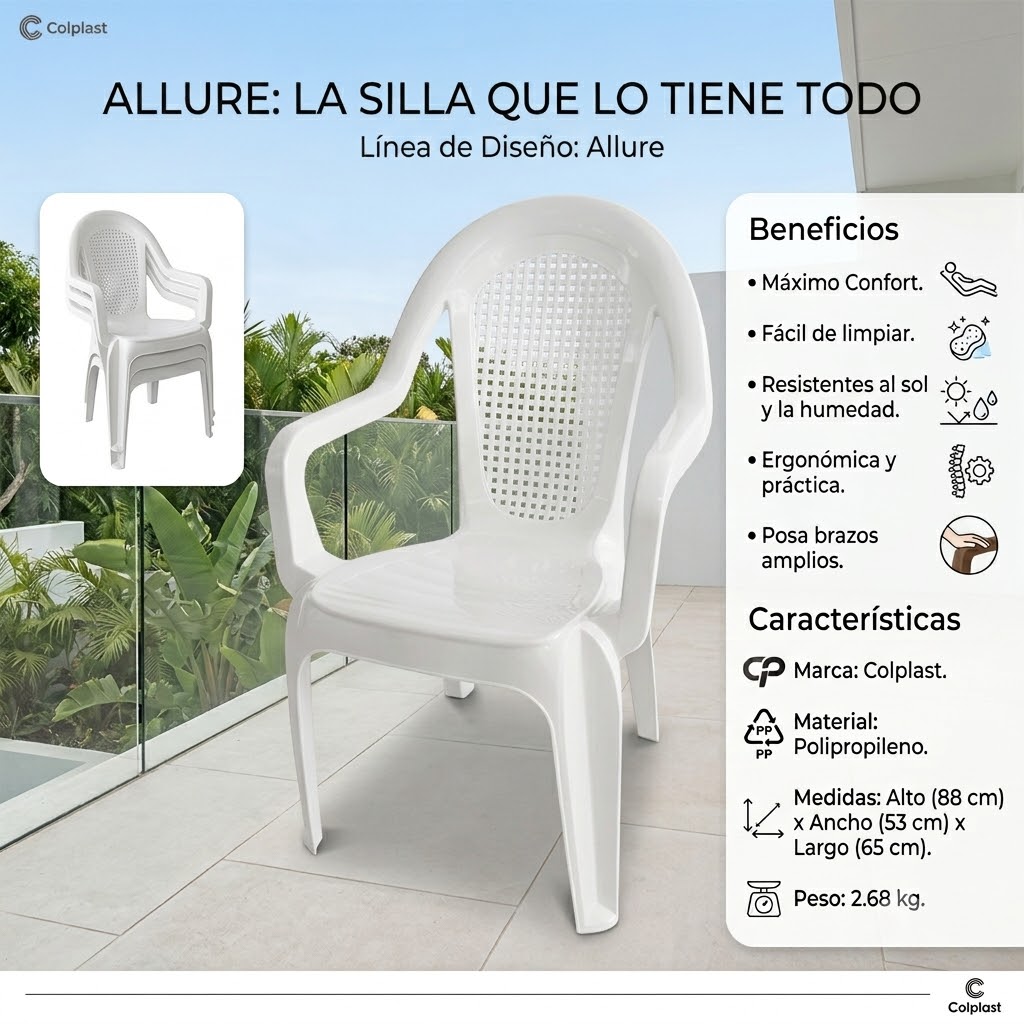 Silla Allure blanca