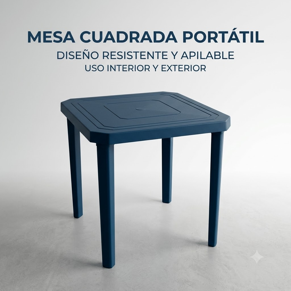 Mesa azul intenso