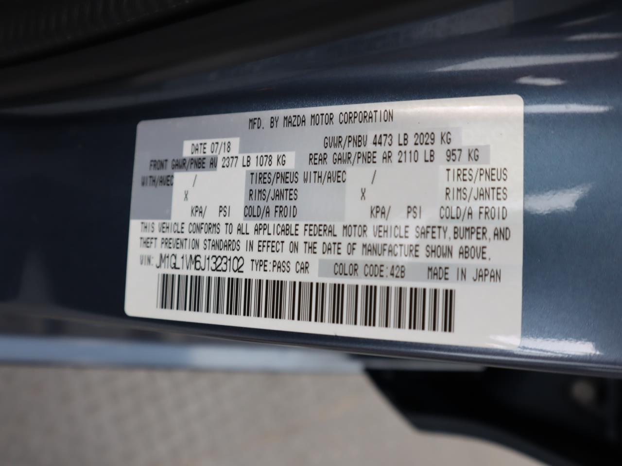 Florida Fine Cars - Used MAZDA MAZDA6 2018 MARGATE TOURING