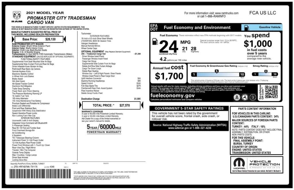 Florida Fine Cars - Used RAM PROMASTER CITY 2021 WEST PALM TRADESMAN