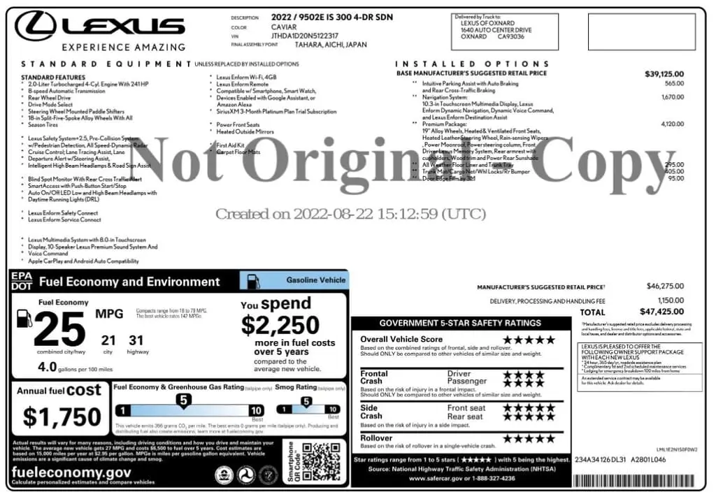 Florida Fine Cars - Used LEXUS IS 2022 MIAMI IS 300 PREMIUM