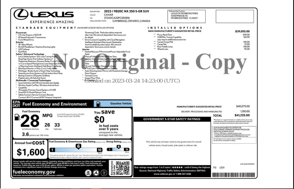 Florida Fine Cars - Used LEXUS NX 2023 WEST PALM NX 250