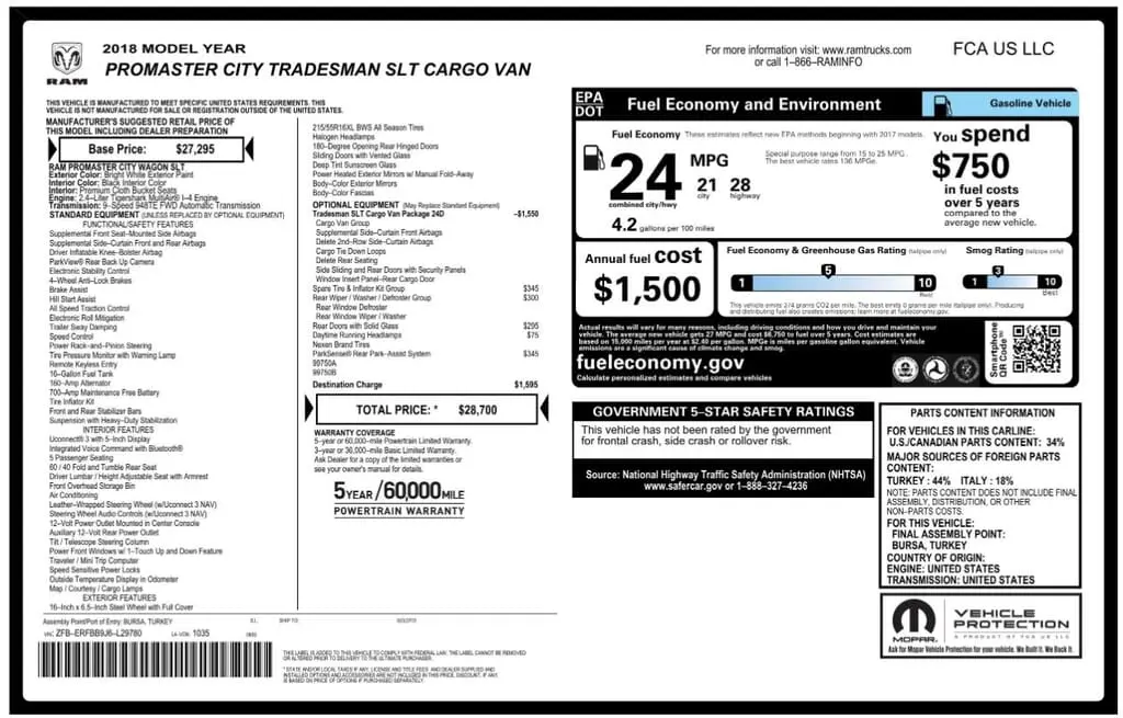 Florida Fine Cars - Used RAM PROMASTER CITY 2018 MIAMI TRADESMAN SLT