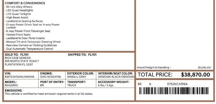 Florida Fine Cars - Used GENESIS G70 2022 MIAMI 2.0T