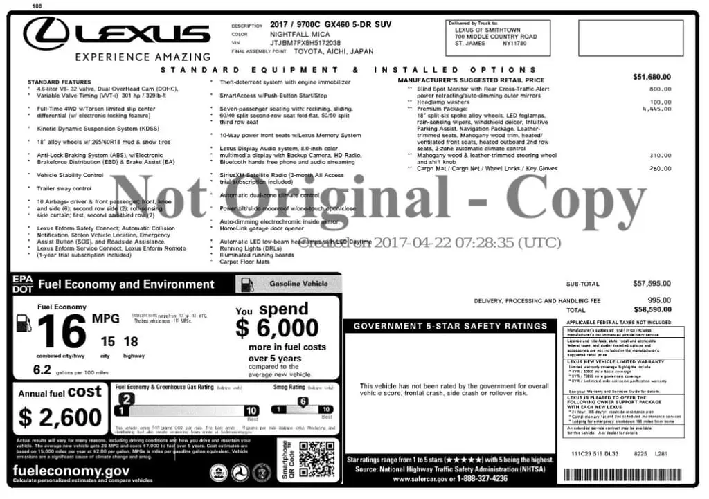 Florida Fine Cars - Used LEXUS GX 2017 MARGATE GX 460