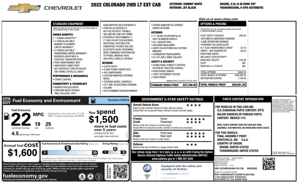 Florida Fine Cars - Used CHEVROLET COLORADO 2022 ORLANDO 2WD LT