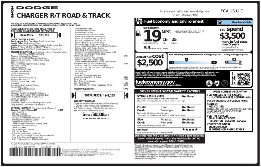 Florida Fine Cars - Used DODGE CHARGER 2016 MIAMI ROAD/TRACK