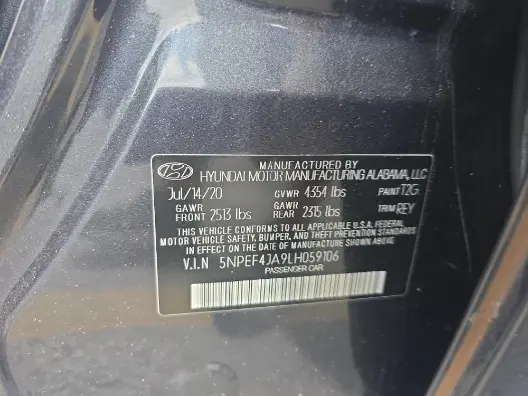 Florida Fine Cars - Used HYUNDAI SONATA 2020 MARGATE SEL