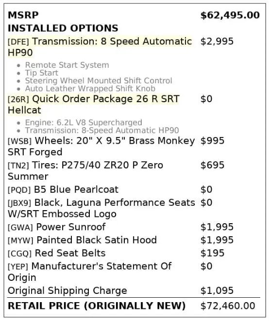 Florida Fine Cars - Used DODGE CHALLENGER 2016 MIAMI SRT HELLCAT