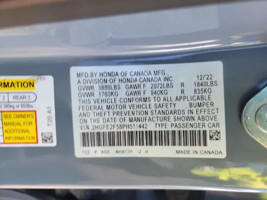 Florida Fine Cars - Used HONDA CIVIC 2023 ORLANDO SPORT