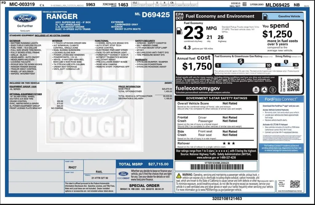 Florida Fine Cars - Used FORD RANGER 2021 MIAMI XL