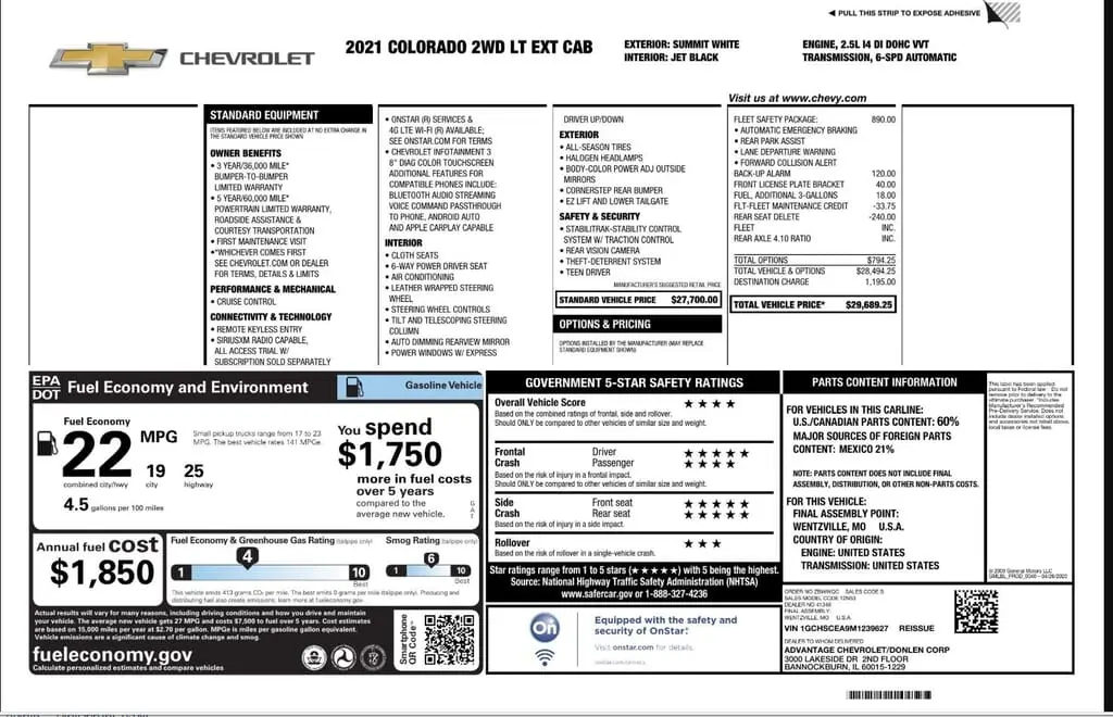 Florida Fine Cars - Used CHEVROLET COLORADO 2021 WEST PALM 2WD LT