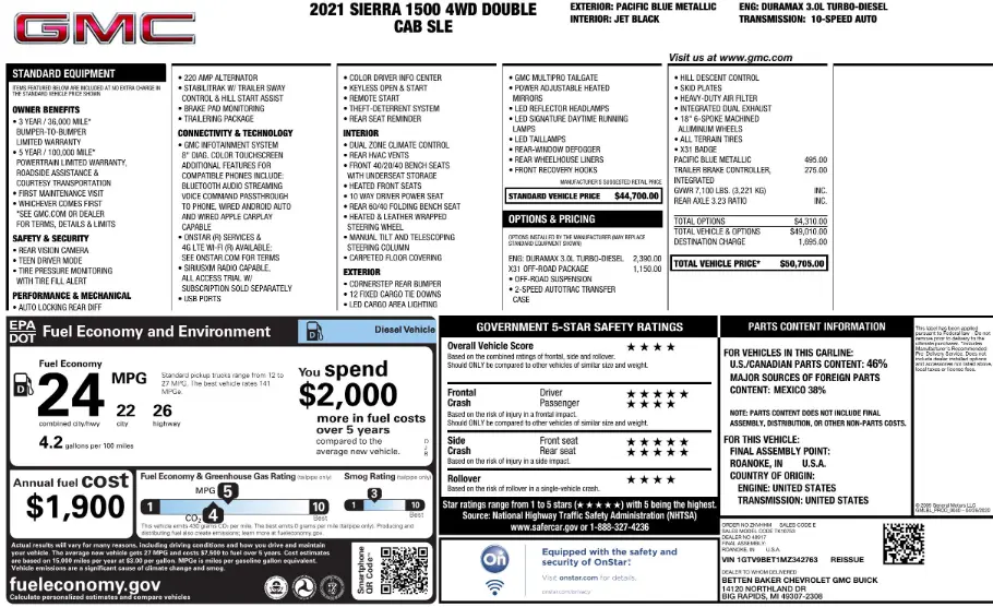 Florida Fine Cars - Used GMC SIERRA 1500 2021 ORLANDO SLE