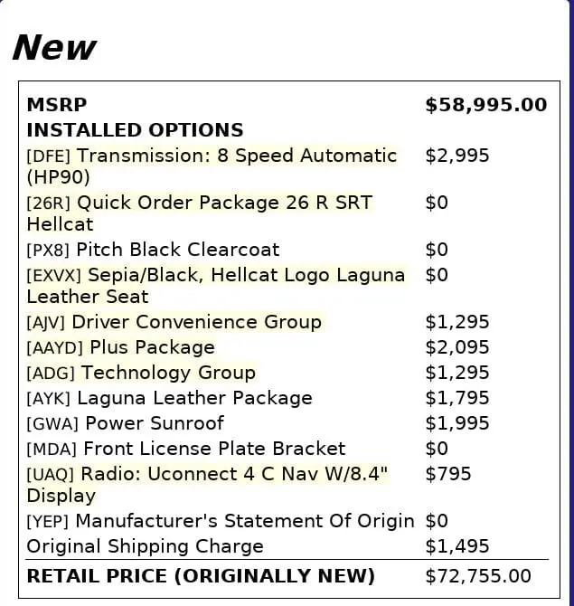 Florida Fine Cars - Used DODGE CHALLENGER 2020 WEST PALM SRT HELLCAT