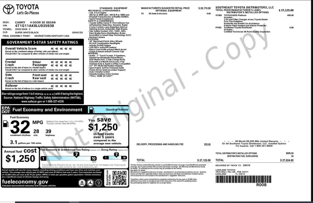 Florida Fine Cars - Used TOYOTA CAMRY 2020 WEST PALM SE