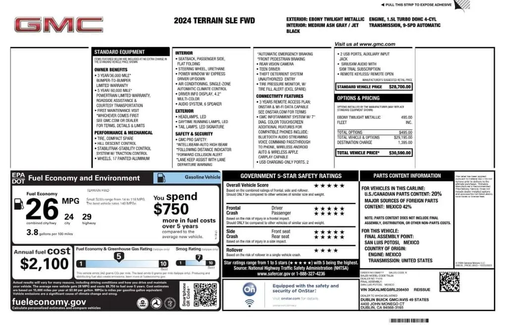 Florida Fine Cars - Used GMC TERRAIN 2024 MIAMI SLE