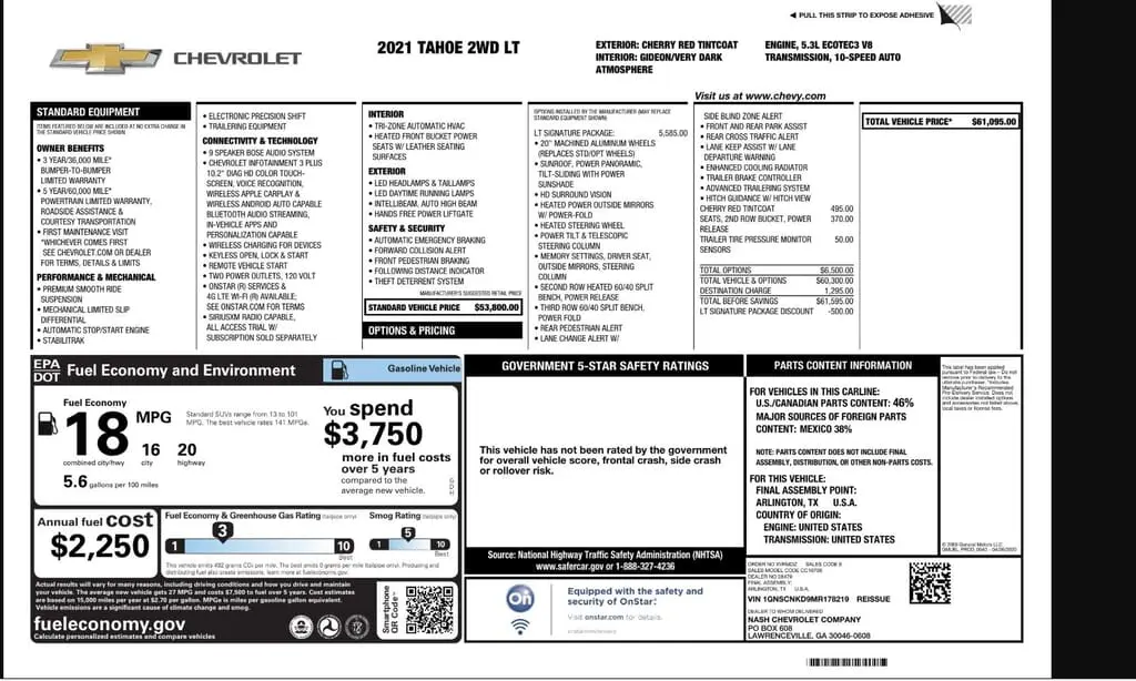 Florida Fine Cars - Used CHEVROLET TAHOE 2021 WEST PALM LT