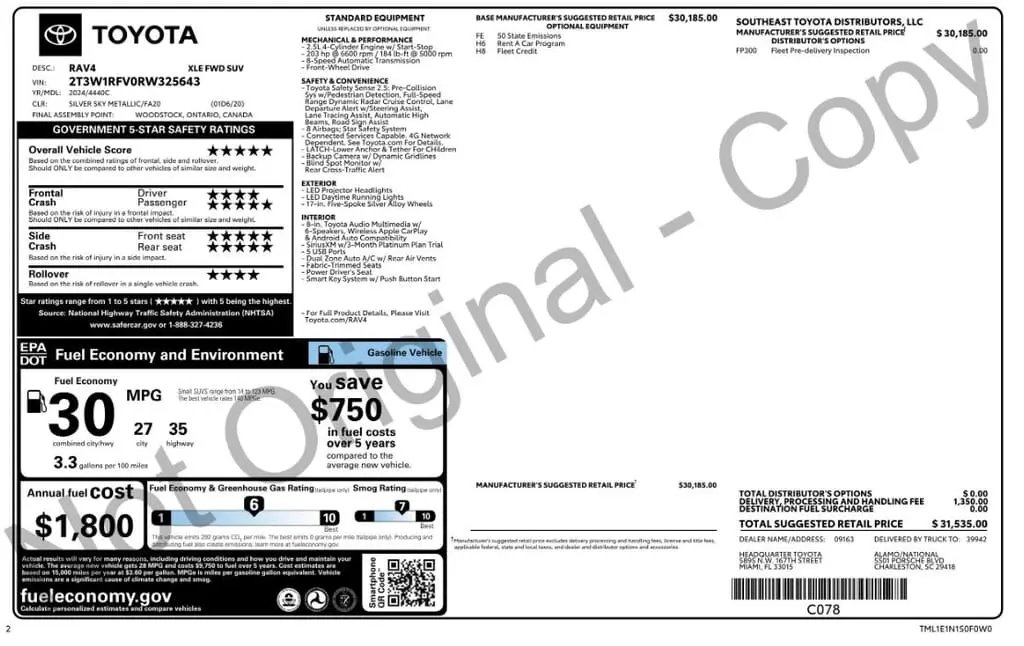Florida Fine Cars - Used TOYOTA RAV4 2024 MIAMI XLE