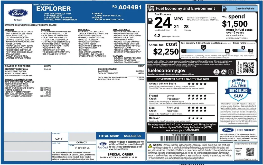 Florida Fine Cars - Used FORD EXPLORER 2024 ORLANDO XLT