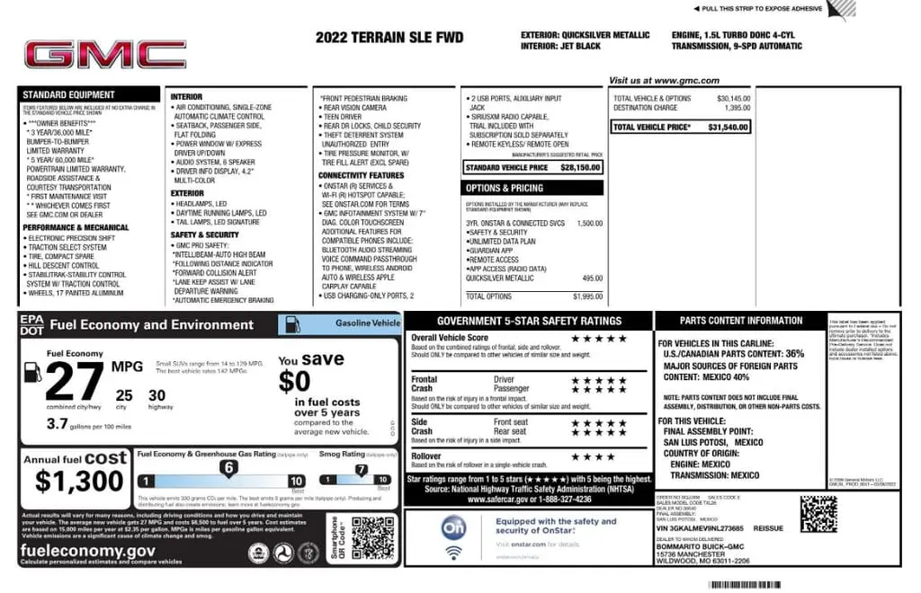 Florida Fine Cars - Used GMC TERRAIN 2022 MARGATE SLE