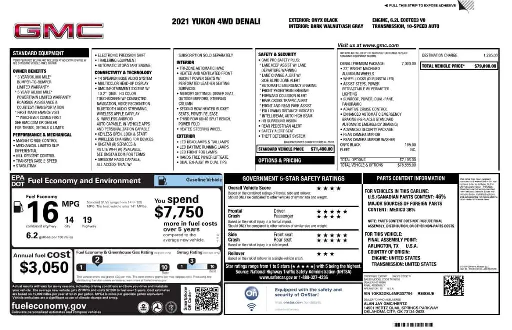 Florida Fine Cars - Used GMC YUKON 2021 MIAMI DENALI