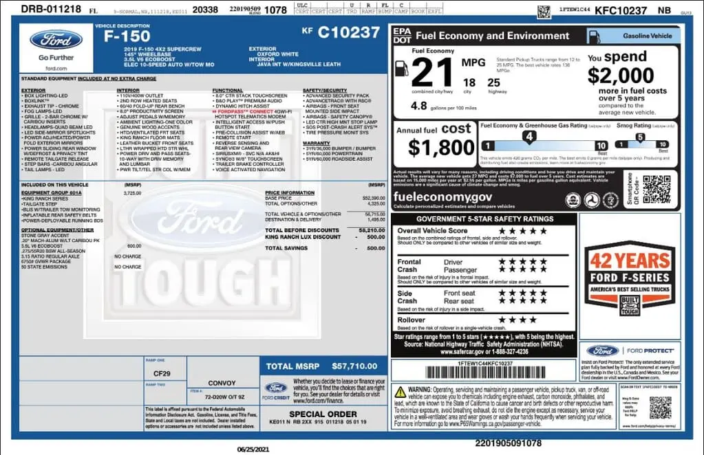Florida Fine Cars - Used FORD F-150 2019 MIAMI KING RANCH