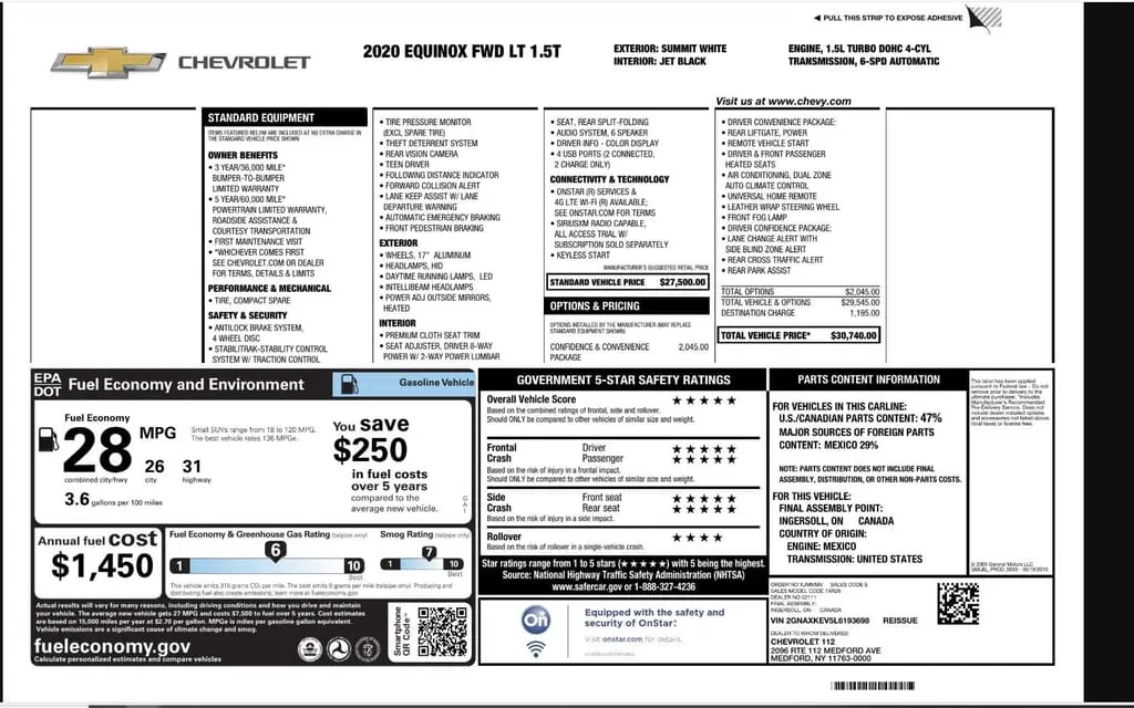 Florida Fine Cars - Used CHEVROLET EQUINOX 2020 WEST PALM LT
