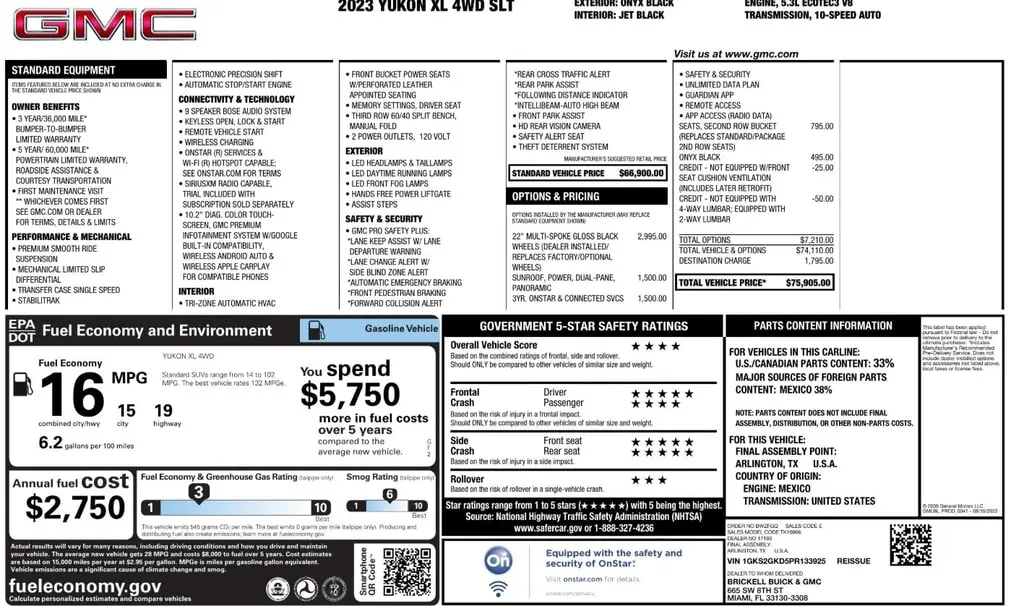 Florida Fine Cars - Used GMC YUKON XL 2023 ORLANDO SLT