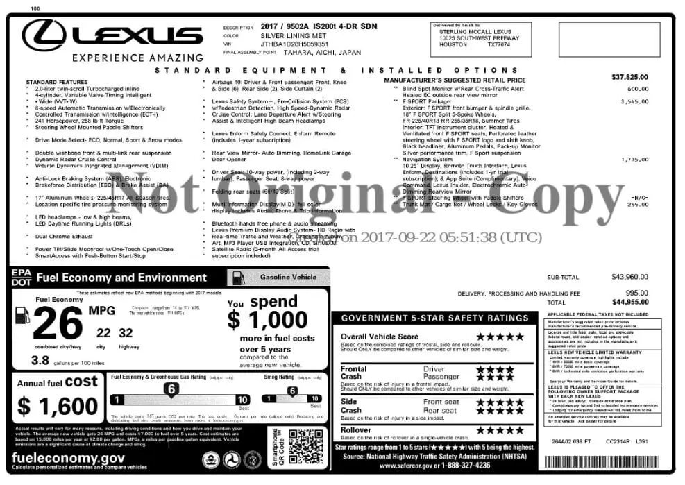 Florida Fine Cars - Used LEXUS IS 2017 MIAMI IS TURBO F SPORT