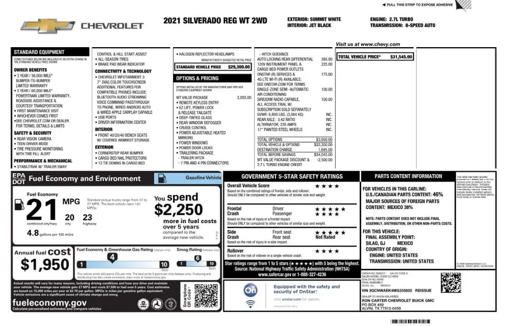 Florida Fine Cars - Used CHEVROLET SILVERADO 1500 2021 MIAMI WORK TRUCK