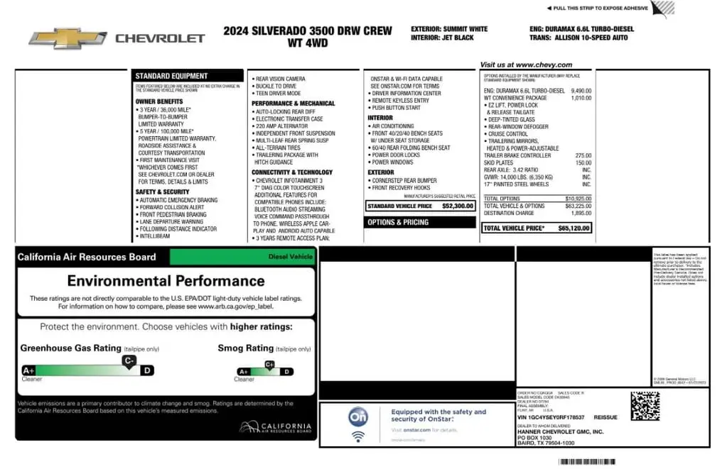 Florida Fine Cars - Used CHEVROLET SILVERADO 3500HD 2024 MIAMI WORK TRUCK