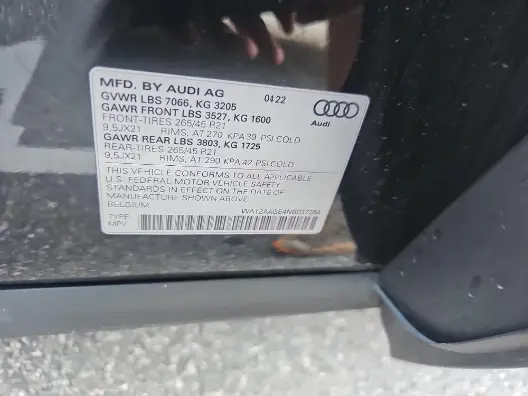 Florida Fine Cars - Used AUDI E-TRON SPORTBACK 2022 ORLANDO S LINE PREMIUM PLUS