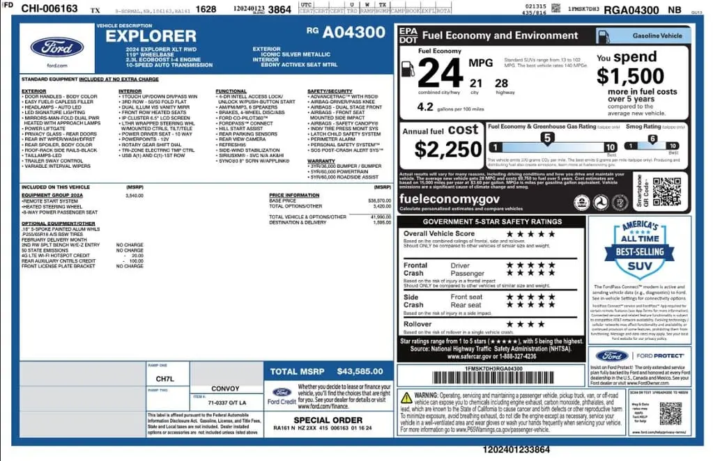 Florida Fine Cars - Used FORD EXPLORER 2024 WEST PALM XLT