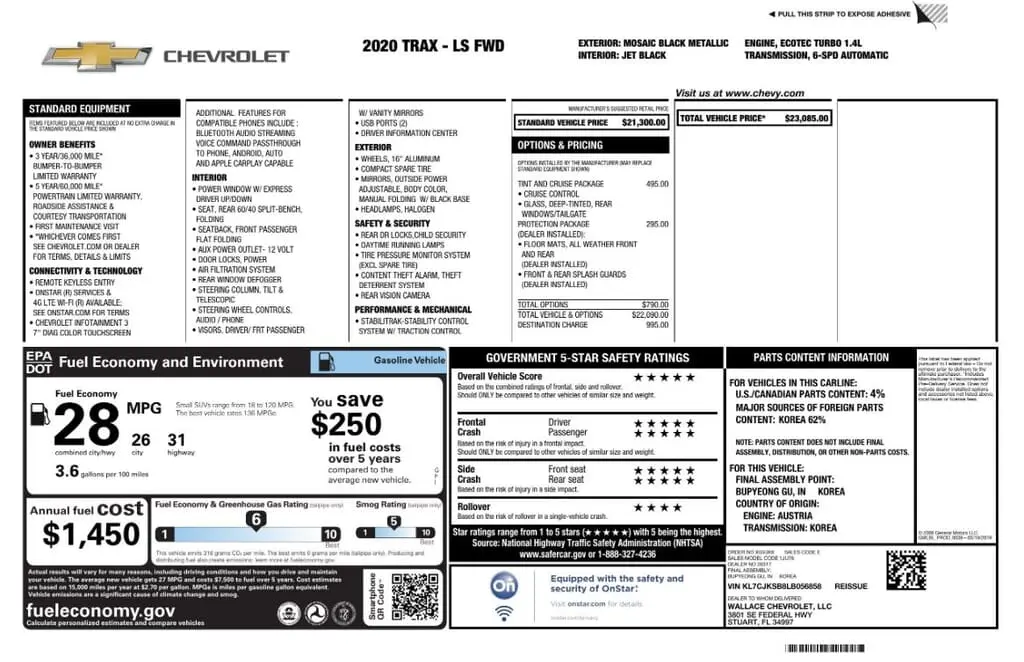 Florida Fine Cars - Used CHEVROLET TRAX 2020 MIAMI LS