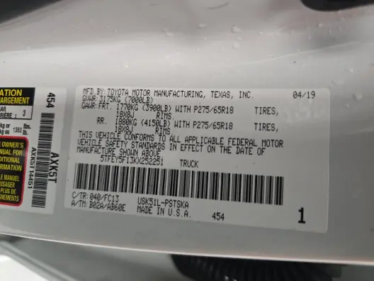 Florida Fine Cars - Used TOYOTA TUNDRA 2WD 2019 MIAMI SR5